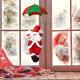 Parachute Santa Ornament Decoration Doll Santa Xmas Tree Ornament For Home Holiday Party Windows Doors