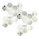 24PCS Hexagon Mirror Wall Stickers Acrylic Sticker Decoration For Home Living Room Bedroom Decor