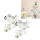 24PCS Hexagon Mirror Wall Stickers Acrylic Sticker Decoration For Home Living Room Bedroom Decor