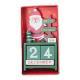 Xmas Desk Calendar Desktop Decoration Tabletop Number Date Wooden Blocks Ornament Santa
