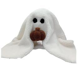 Ghost With Pumpkin Pillow Cute PP Cotton Stuffed Ghost Throw Pillow For Festive Party Haunted House Decor