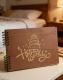 Happy Birthday Wooden Cover Spiral Guest Book