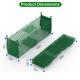 32in 2 Door Live Animal Cage Trap With Glove Green For Animals Under 12LBS Easy To Setup Humane Galvanized Iron Trap Cage For Rabbits Groundhogs Skunk Opossums Nutria Stray Cats