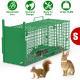 Live Animal Cage Trap For Animals Humane Galvanized Iron Trap Cage For Raccoons Armadillos Foxes Opossums Muskrats Beavers 26in 32in 40in Size Options Green