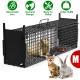 Live Animal Cage Trap For Animals Humane Galvanized Iron Trap Cage For Raccoons Armadillos Foxes Opossums Muskrats Beavers 26in 32in 40in Size Options