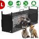 Live Animal Cage Trap For Animals Humane Galvanized Iron Trap Cage For Raccoons Armadillos Foxes Opossums Muskrats Beavers 26in 32in 40in Size Options