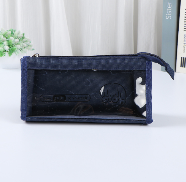 Stationery storage bag-dark blue-1 piece - Option1
