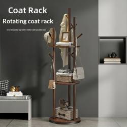 Simple Rotating Coat And Hat Rack For Home Use