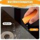 Stainless Steel Decontamination Scratch Eraser,Magical Rust Eraser Stainless Steel Stain Remover, Rubber Rust Cleaning Eraser For Kitchen, Bathroom, Household Orange Colour