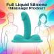 All-liquid Silicone Cushioned Dildo With Private Area Vibration Thrusting And Massage For Solo Pleasure