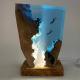 Solid Wood And Resin Ornament Diver Duo Ocean-themed With A Cozy Ambiance