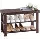 3-Tier Bamboo Shoe Rack With Bench - Heavy-Duty Shoe Cabinet &, Tool-Free Assembly In 5 Mins,