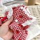 Cute Dog Pet Clothes Strawberry Dress