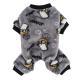 Winter Plush Zebra Stripes Thick Thermal Pajamas