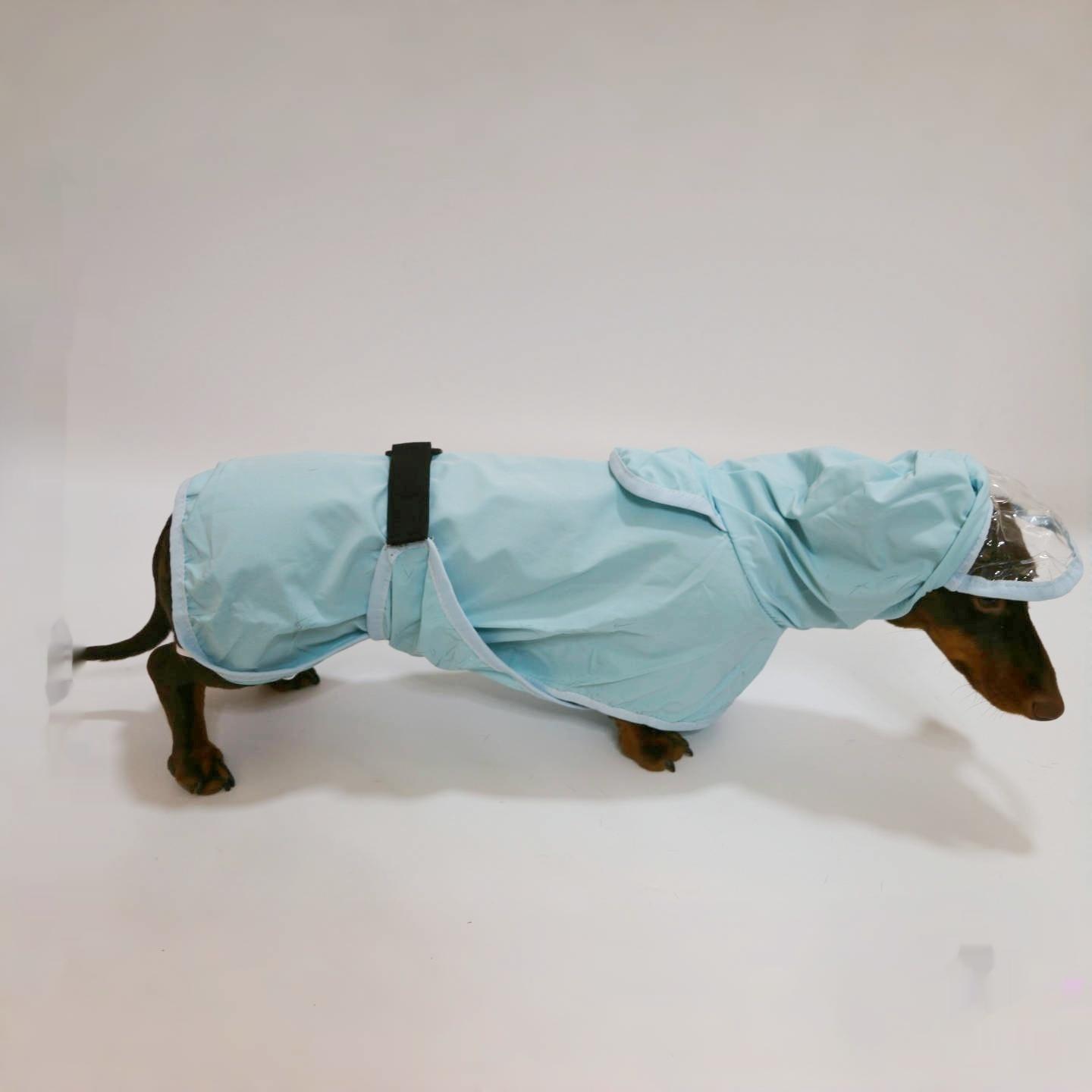 Dog Waterproof Hooded Poncho Raincoat