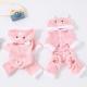 Fleece-lined Thermal Coral Fleece Pig Pet Costume Cat Clothes Small Dog