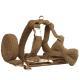 Brown Pet Supplies Hand Holding Rope Pet Necklet Set