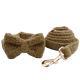 Brown Pet Supplies Hand Holding Rope Pet Necklet Set