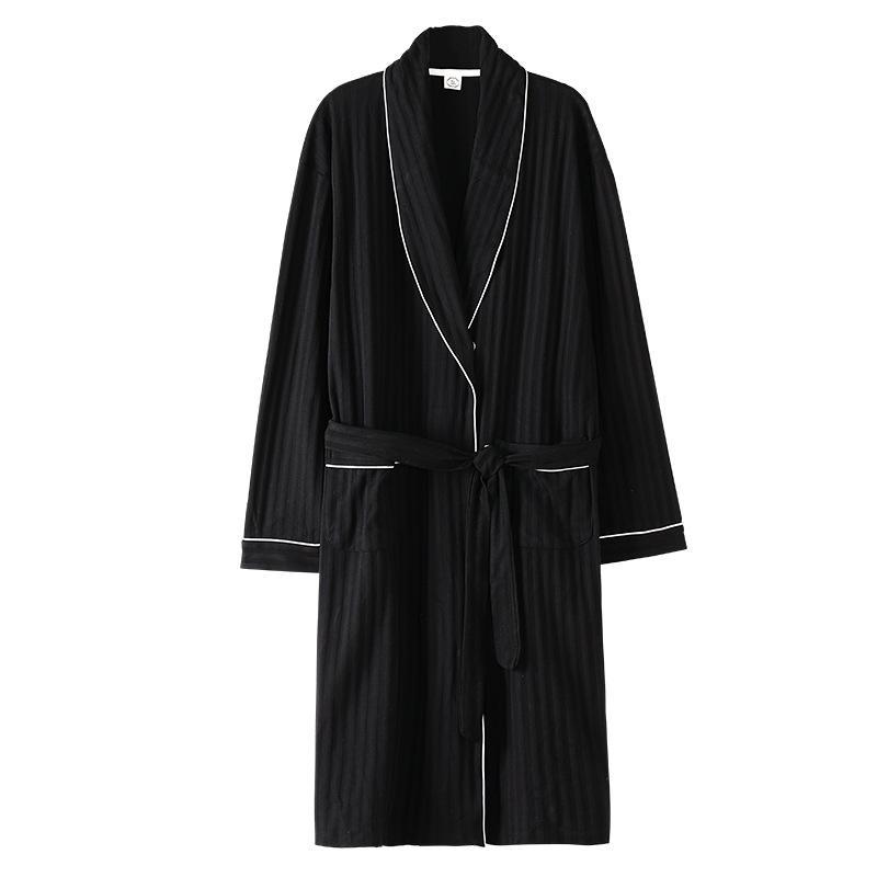 Pajamas Mens Spring And Autumn Cotton Long-sleeved Sleeping