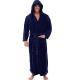 Warm Mens Plus Size Thick Hooded Long Sleeve Nightgown