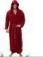 Warm Mens Plus Size Thick Hooded Long Sleeve Nightgown