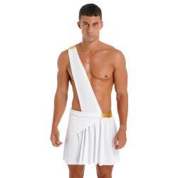 Mens Ancient Greek God Gladiator Cosplay Costume