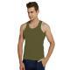 Mens Vest Cotton Slim Fit Sports Bottoming Shirt Breathable Stretch Underwear