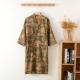 Mens Cotton Gauze Kimono Long Dress Bathrobe