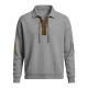 Mens Fashion Solid-Color Long-Sleeve Loose-Fit Sweatshirt