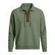 Mens Fashion Solid-Color Long-Sleeve Loose-Fit Sweatshirt