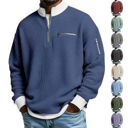 Mens Sports Zip-Up Long-Sleeve Sweatshirt
