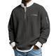 Mens Sports Zip-Up Long-Sleeve Sweatshirt