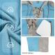 Mens Drawstring Hoodie Waffle-Weave Sweatshirt