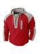 Mens Drawstring Hoodie Waffle-Weave Sweatshirt