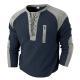 Mens Color-Block Long-Sleeve Sports Sweatshirt