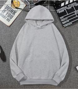 Loose-fitting Versatile Drawstring Casual Hooded Sweatshirt For Fall And Winter