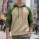 Mens Jacquard Small-check Hooded Casual Sweatshirt