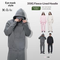 American-style Fleece-lined Thickened Heavy-weight Mens Hoodie