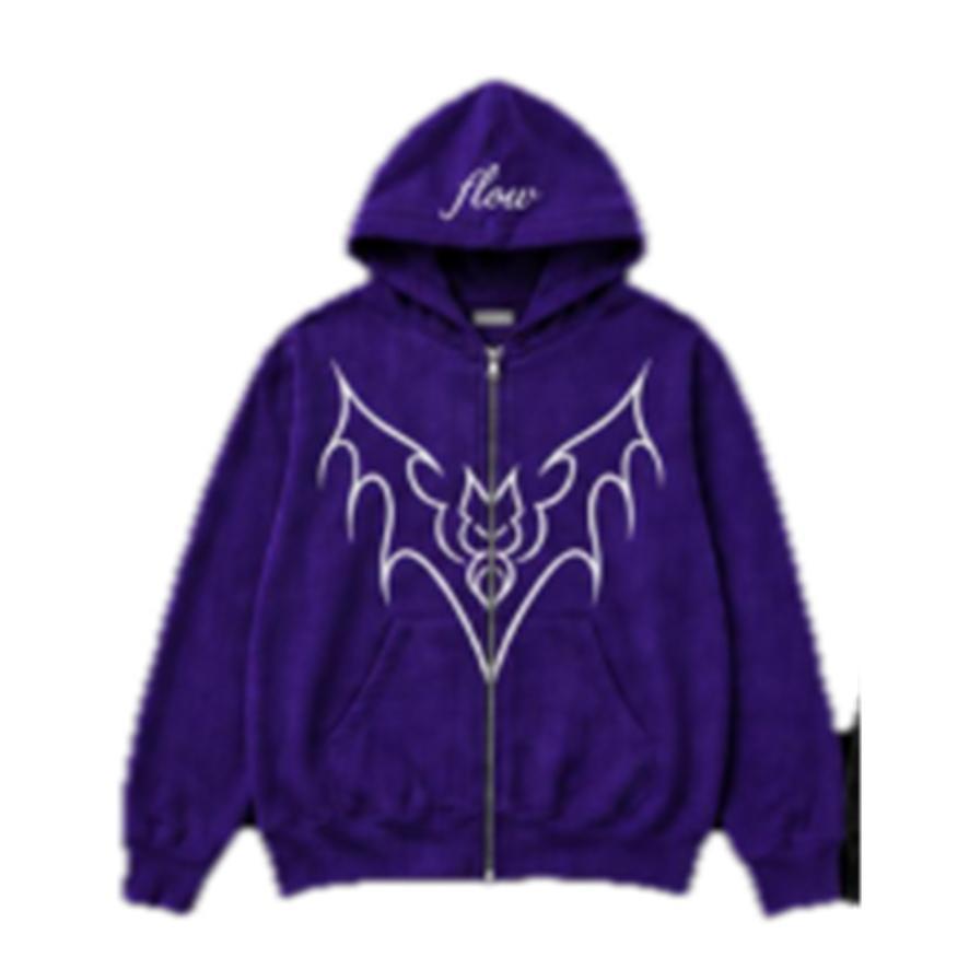 Couples Matching Hooded Zip-Up Jacket With Positioning Print