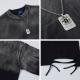 Handsome Washed-look Ombre Necklace Loose-fit Bottoming Shirt Top