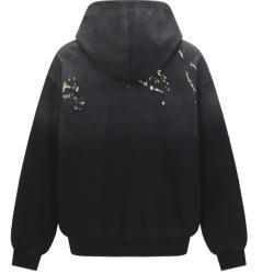 Distressed Washed Long-Sleeve Hoodie Mens And Womens Loose-Fit Couple Top