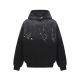 Distressed Washed Long-Sleeve Hoodie Mens And Womens Loose-Fit Couple Top