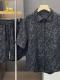 Mens Summer New Arrival Casual Set With Embossed Floral Pattern