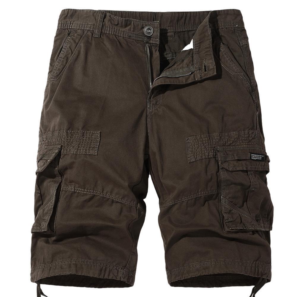 Mens Five-Point Pants Workwear Casual Shorts