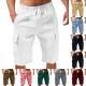 Multi-pocket Utility Five-point Shorts Sporty And Casual