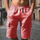 Multi-pocket Utility Five-point Shorts Sporty And Casual
