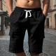 Multi-pocket Utility Five-point Shorts Sporty And Casual