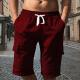 Multi-pocket Utility Five-point Shorts Sporty And Casual