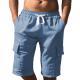 Multi-pocket Utility Five-point Shorts Sporty And Casual