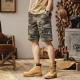 Summer American-style Retro Loose-fitting Straight-leg Camouflage Shorts
